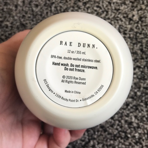 Rae Dunn HELLO SPRING Double-Walled Wine Glass - Picture 5 of 5